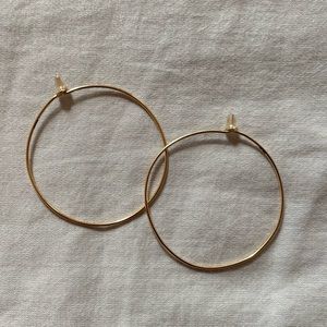 Madewell 14K Gold Filled Hoop Earrings